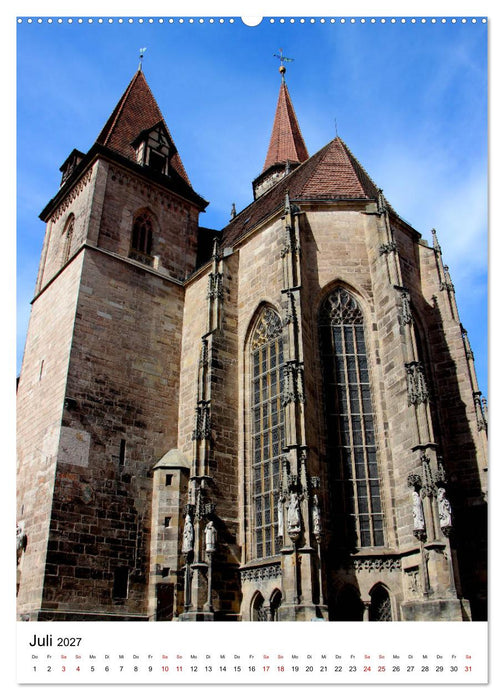 Ansbach - Die Markgrafenstadt an der Rezat (CALVENDO Premium Wandkalender 2027)