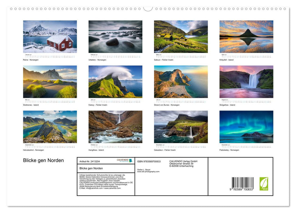 Blicke gen Norden (CALVENDO Premium Wandkalender 2027)
