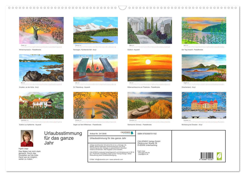 Urlaubsstimmung für das ganze Jahr (CALVENDO Wandkalender 2027)