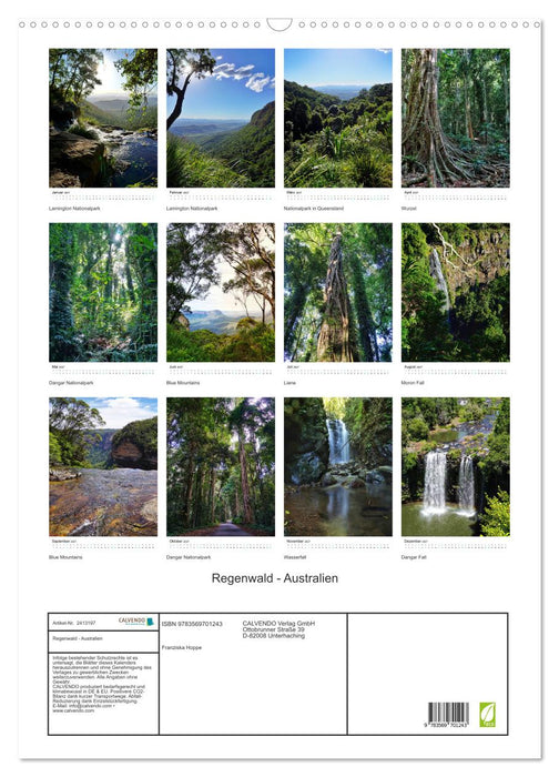 Regenwald - Australien (CALVENDO Wandkalender 2027)