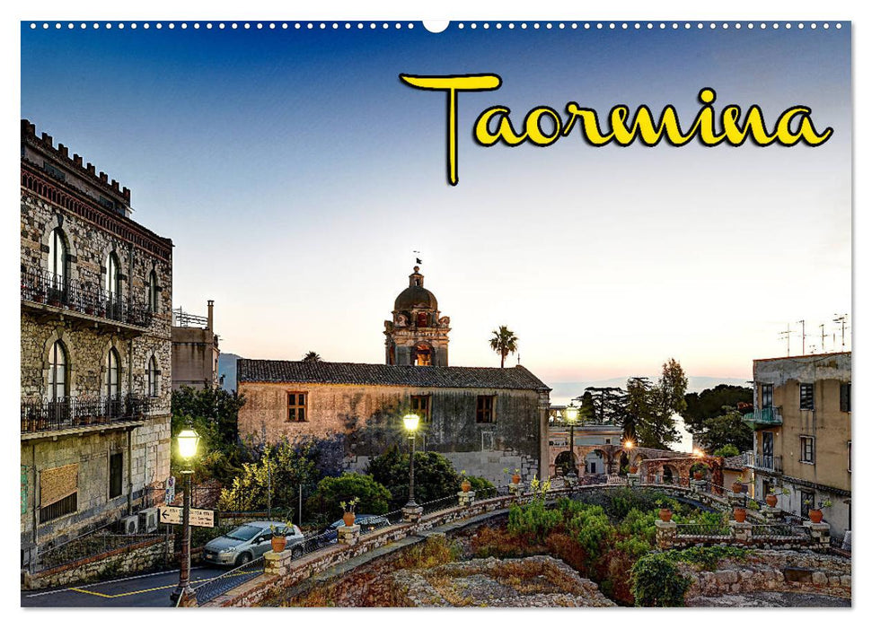 Taormina zur blauen Stunde (CALVENDO Wandkalender 2027)
