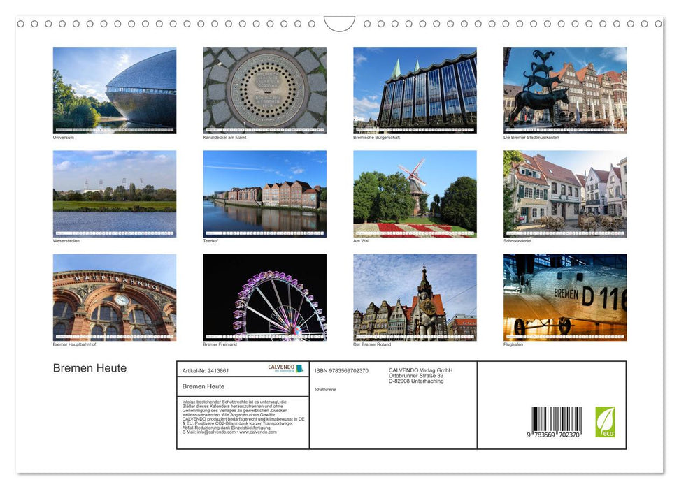 Bremen Heute (CALVENDO Wandkalender 2027)
