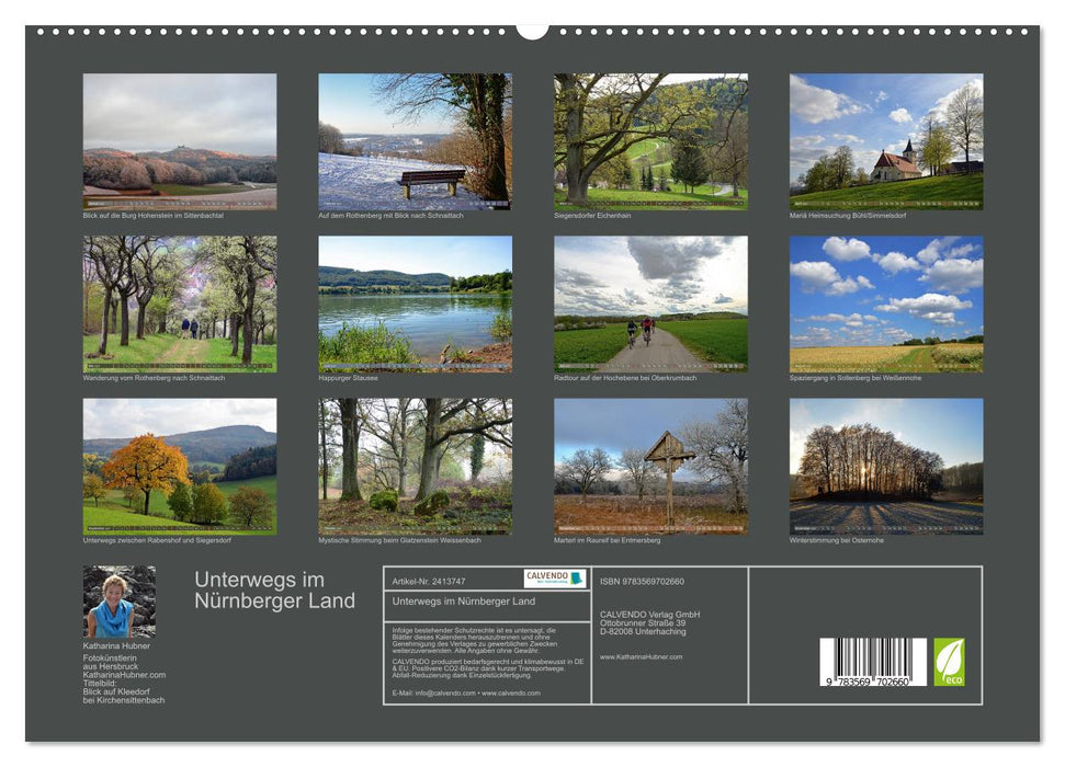 Unterwegs im Nürnberger Land (CALVENDO Premium Wandkalender 2027)