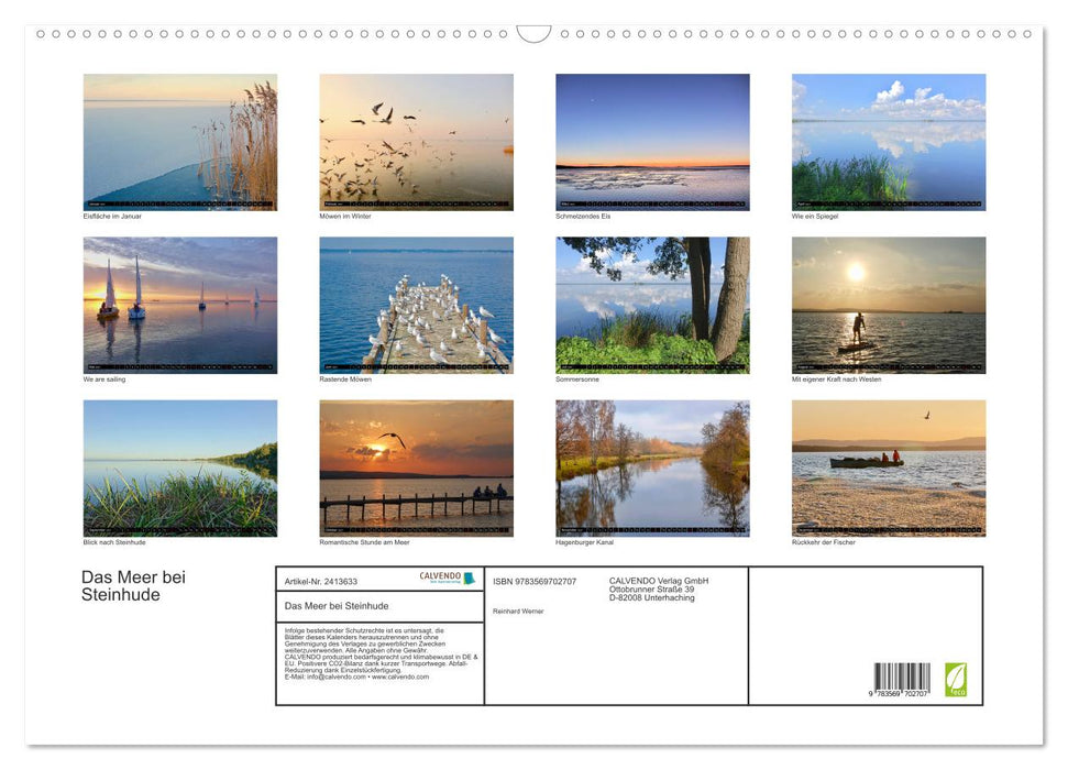 Das Meer bei Steinhude (CALVENDO Wandkalender 2027)