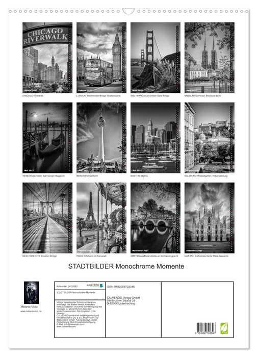 STADTBILDER Monochrome Momente (CALVENDO Wandkalender 2027)