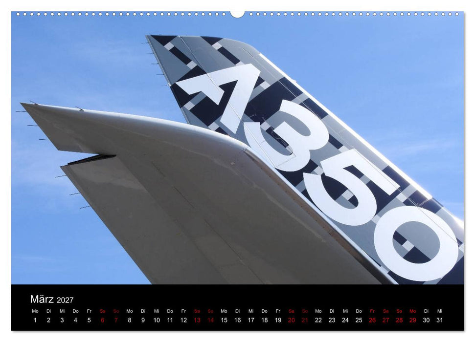 Airbus A350 Hautnah (CALVENDO Wandkalender 2027)