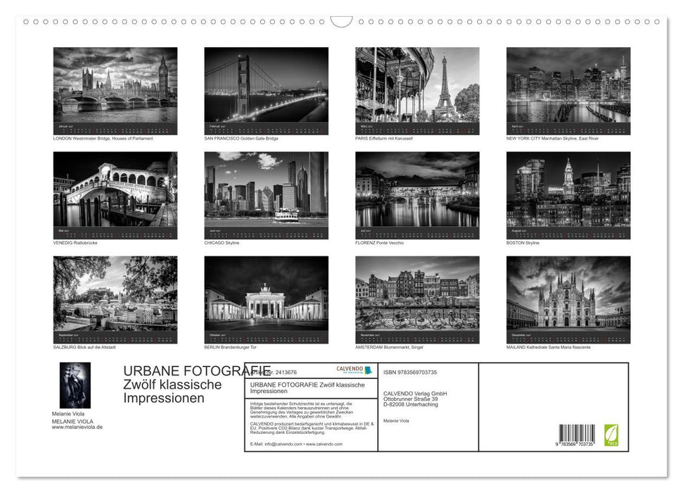 URBANE FOTOGRAFIE Zwölf klassische Impressionen (CALVENDO Wandkalender 2027)