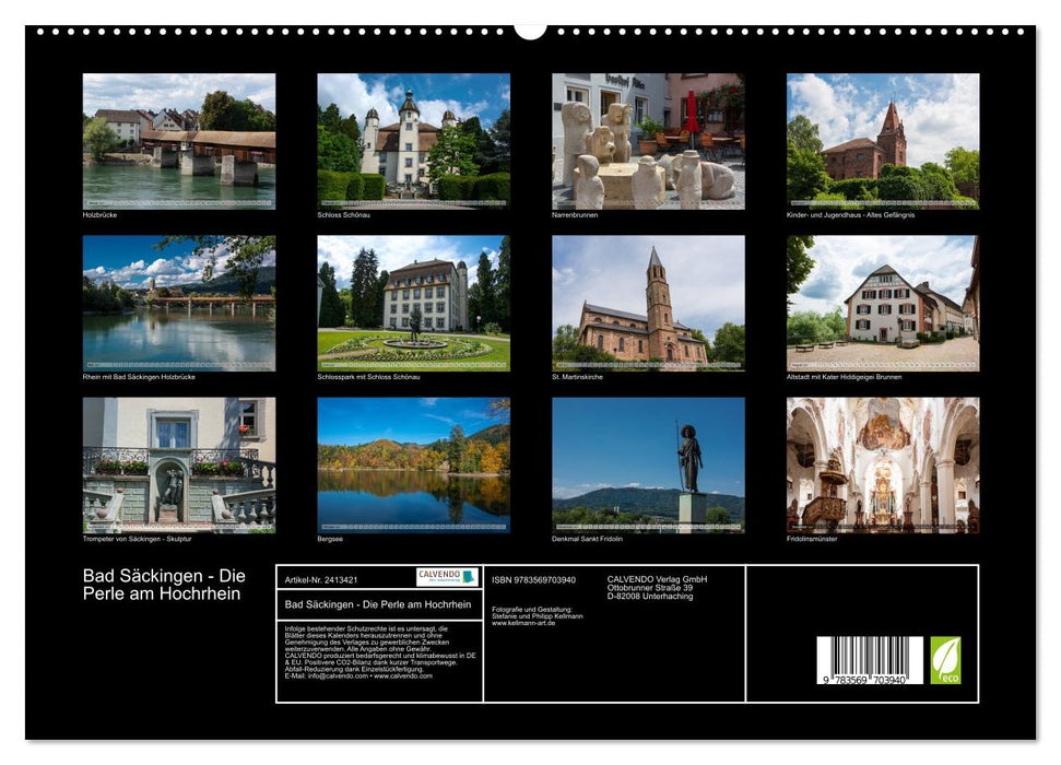 Bad Säckingen - Die Perle am Hochrhein (CALVENDO Premium Wandkalender 2027)