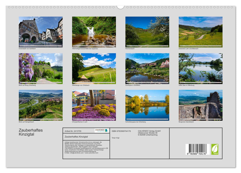 Zauberhaftes Kinzigtal (CALVENDO Premium Wandkalender 2027)