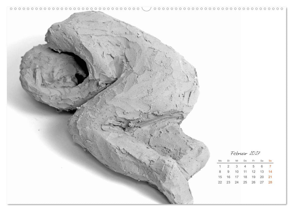 Gefühle in Ton geformt - Intuitives plastisches Gestalten mit Tonerde (CALVENDO Wandkalender 2027)