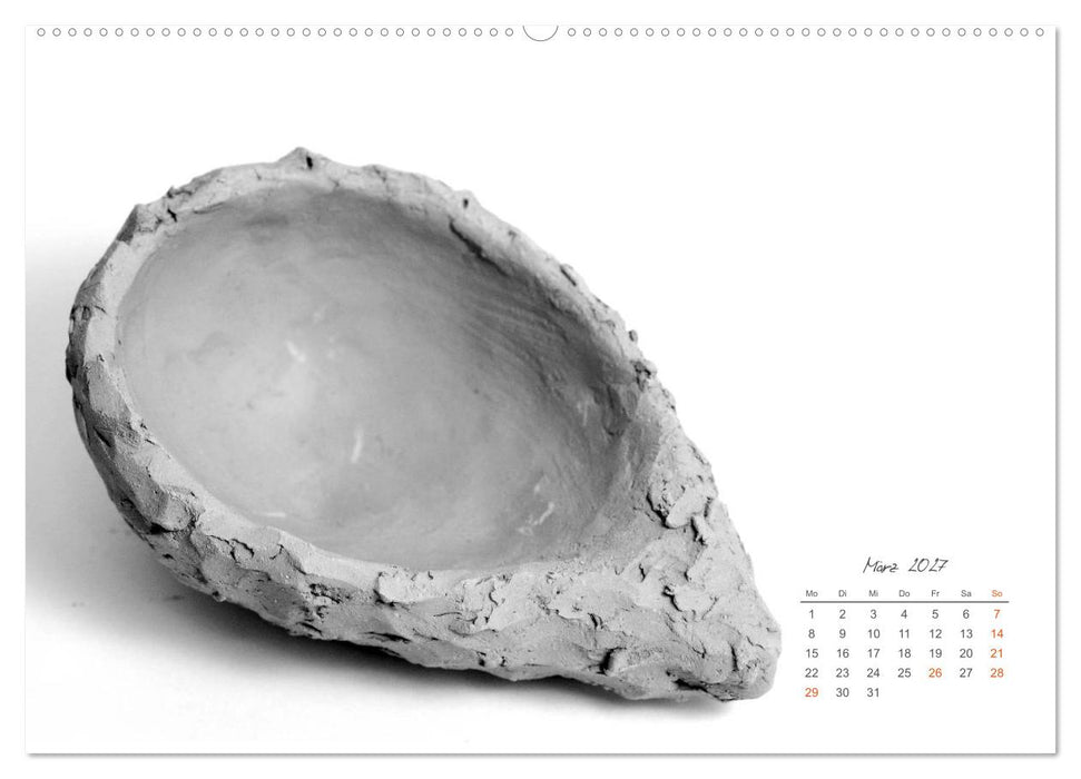 Gefühle in Ton geformt - Intuitives plastisches Gestalten mit Tonerde (CALVENDO Wandkalender 2027)