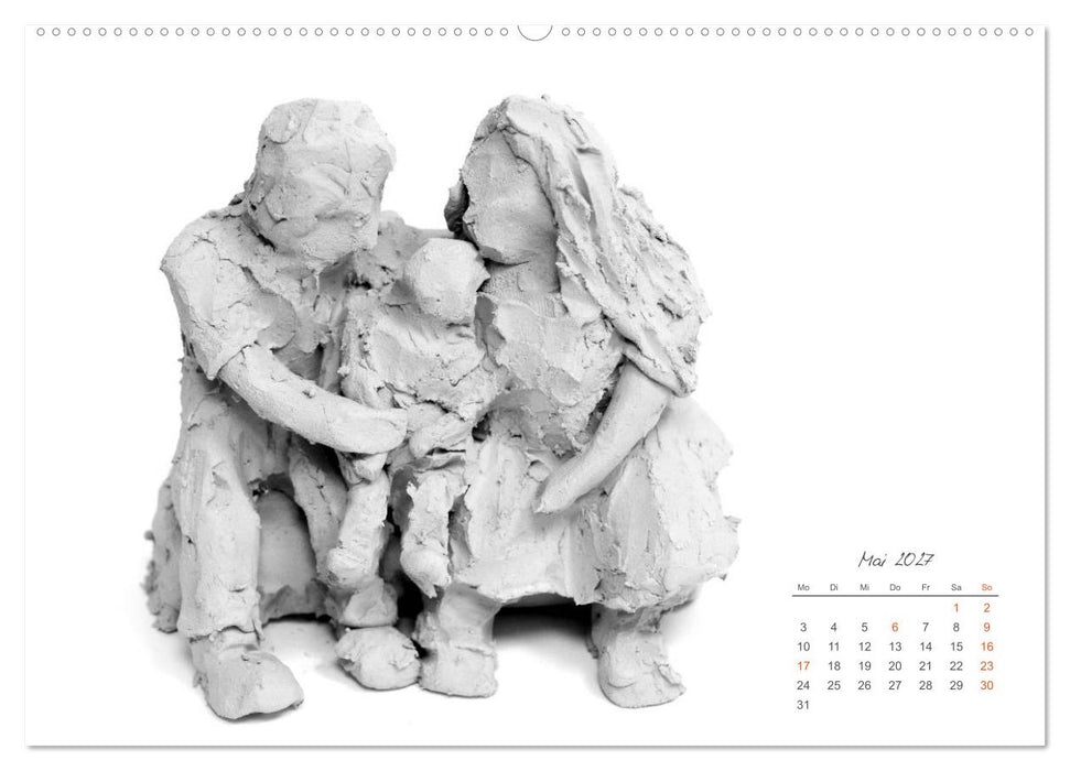 Gefühle in Ton geformt - Intuitives plastisches Gestalten mit Tonerde (CALVENDO Wandkalender 2027)