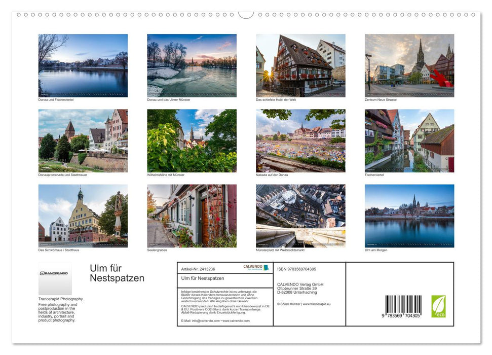 Ulm für Nestspatzen (CALVENDO Premium Wandkalender 2027)