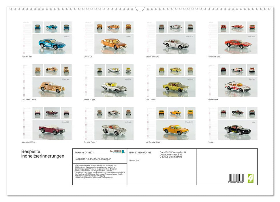 Bespielte Kindheitserinnerungen (CALVENDO Wandkalender 2027)