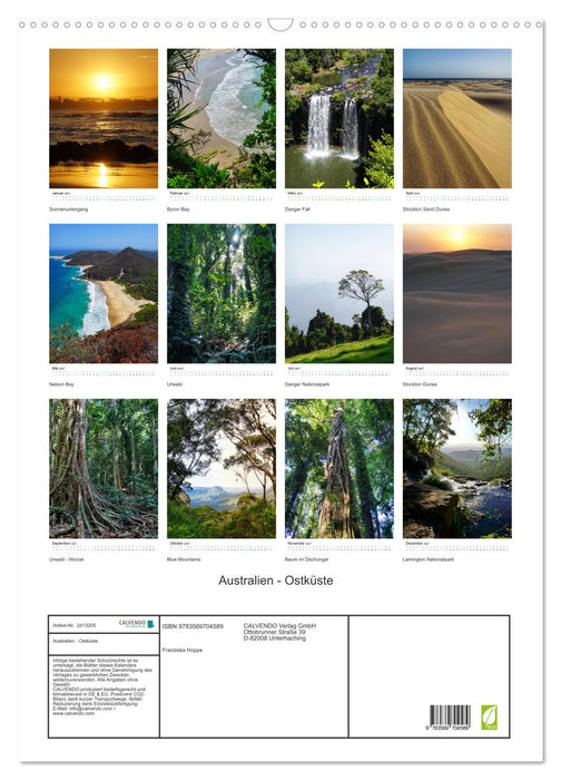 Australien - Ostküste (CALVENDO Wandkalender 2027)