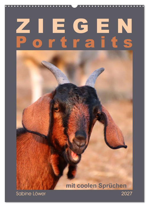 Ziegenportraits (CALVENDO Wandkalender 2027)