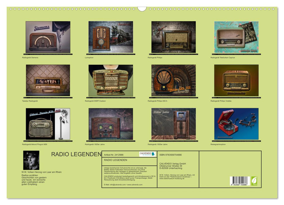 RADIO LEGENDEN (CALVENDO Wandkalender 2027)