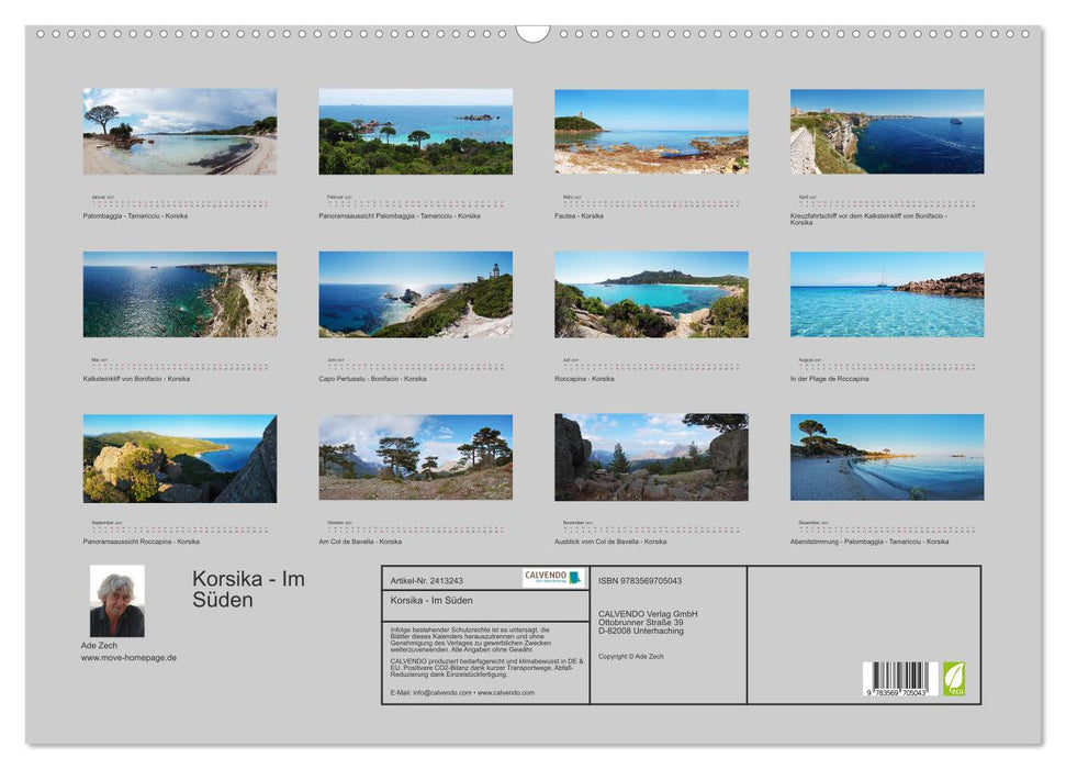Korsika - Im Süden (CALVENDO Wandkalender 2027)