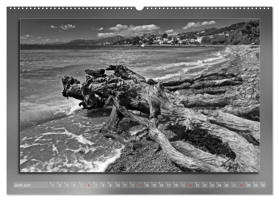 Mallorca Schwarz Weiß (CALVENDO Premium Wandkalender 2027)