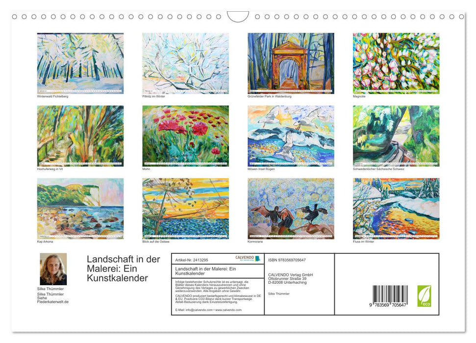 Landschaft in der Malerei: Ein Kunstkalender (CALVENDO Wandkalender 2027)