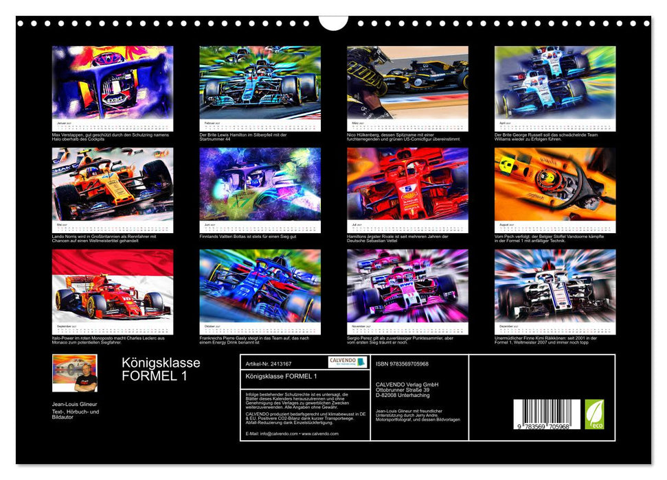 Königsklasse FORMEL 1 (CALVENDO Wandkalender 2027)