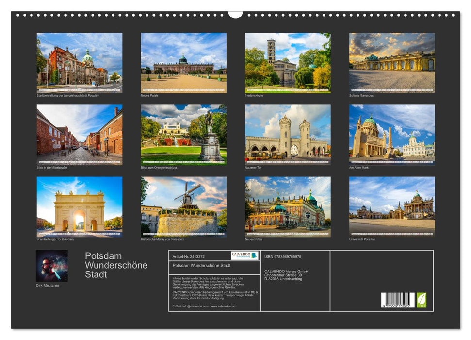 Potsdam Wunderschöne Stadt (CALVENDO Wandkalender 2027)