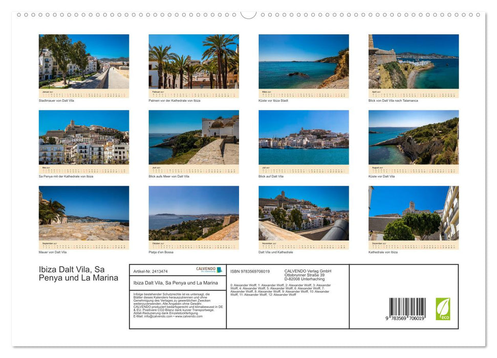 Ibiza Dalt Vila, Sa Penya und La Marina (CALVENDO Premium Wandkalender 2027)