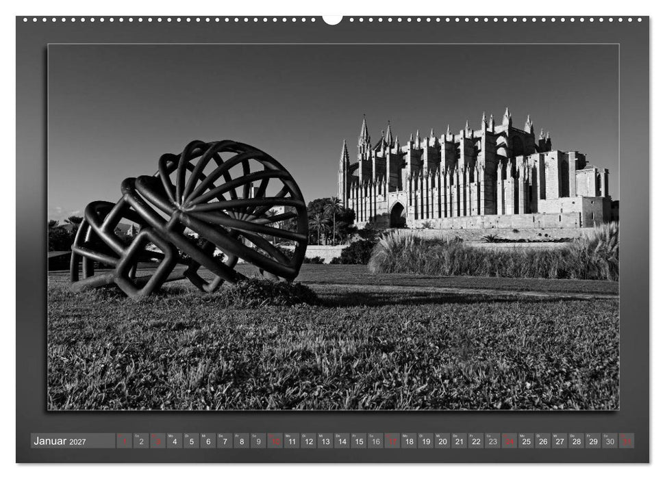 Mallorca Schwarz Weiß (CALVENDO Wandkalender 2027)