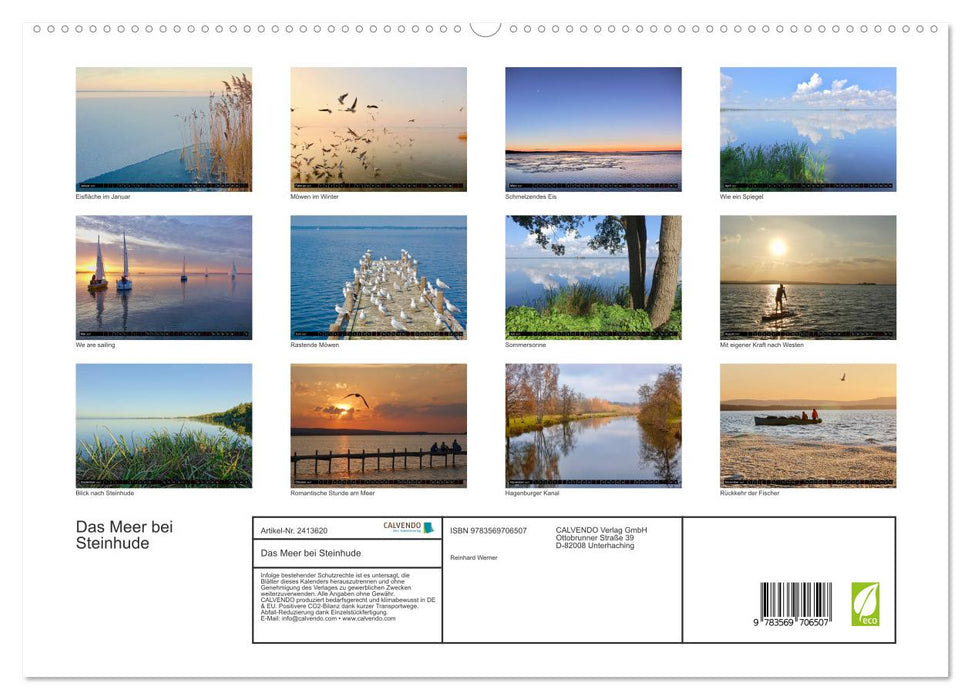 Das Meer bei Steinhude (CALVENDO Premium Wandkalender 2027)