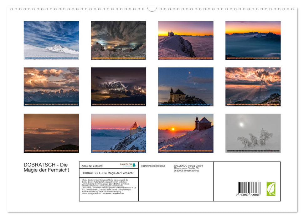 DOBRATSCH - Die Magie der Fernsicht (CALVENDO Premium Wandkalender 2027)