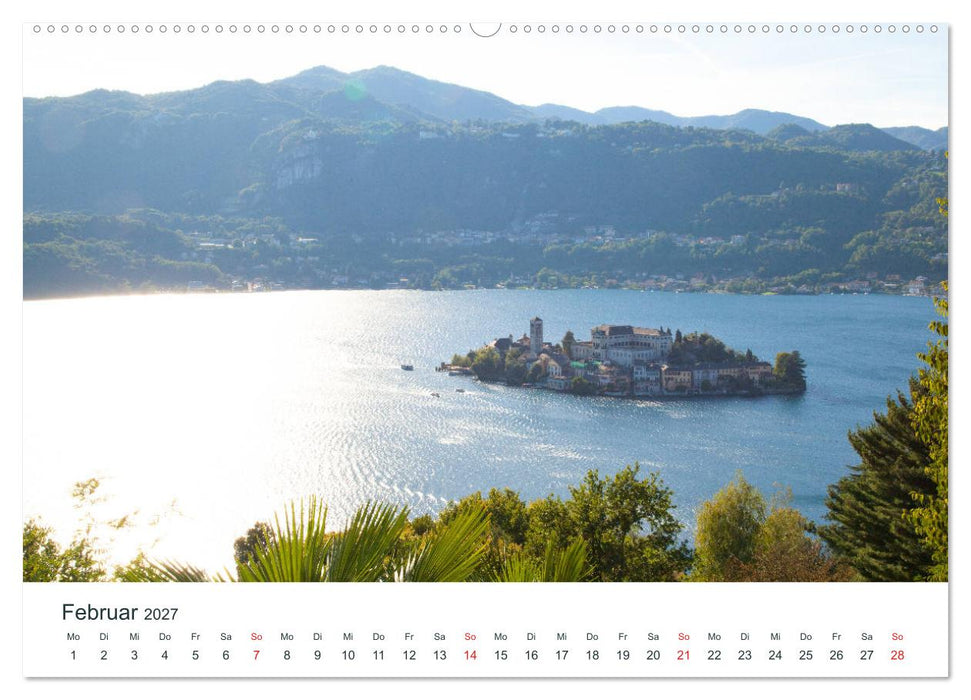 Mediterraneo - Lago di Como, Lago Maggiore, Lago d'Orta (CALVENDO Wandkalender 2027)