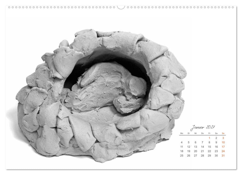 Gefühle in Ton geformt - Intuitives plastisches Gestalten mit Tonerde (CALVENDO Premium Wandkalender 2027)