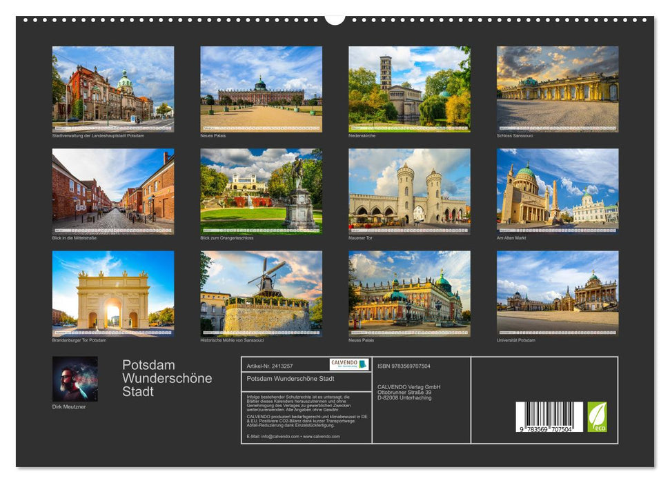 Potsdam Wunderschöne Stadt (CALVENDO Premium Wandkalender 2027)