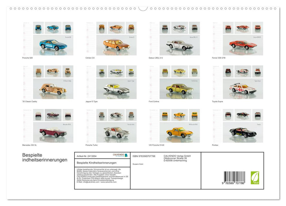 Bespielte Kindheitserinnerungen (CALVENDO Premium Wandkalender 2027)