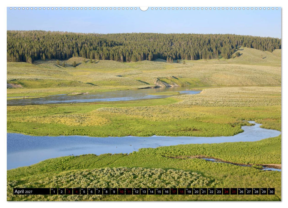 Wunderwelt Yellowstone 2027 (CALVENDO Wandkalender 2027)