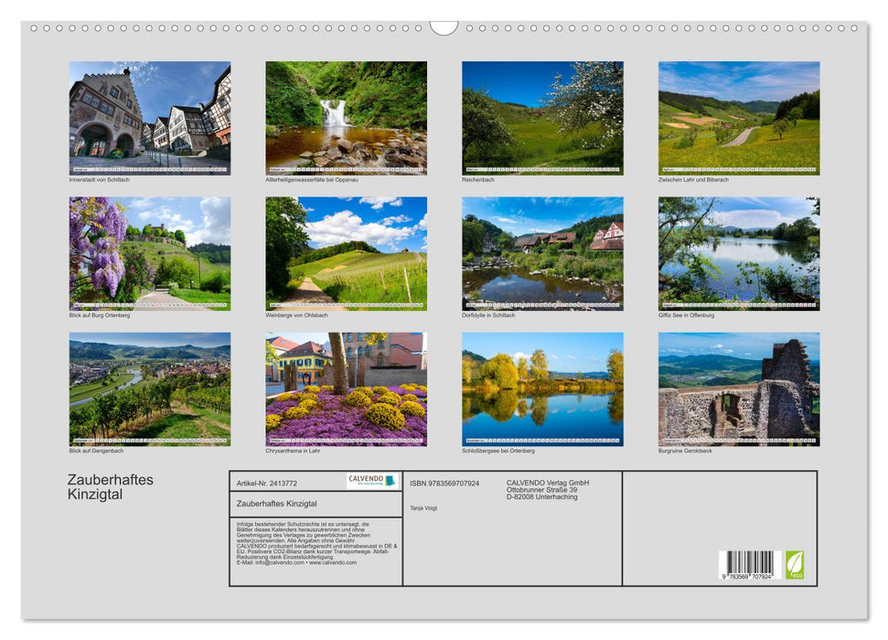Zauberhaftes Kinzigtal (CALVENDO Wandkalender 2027)