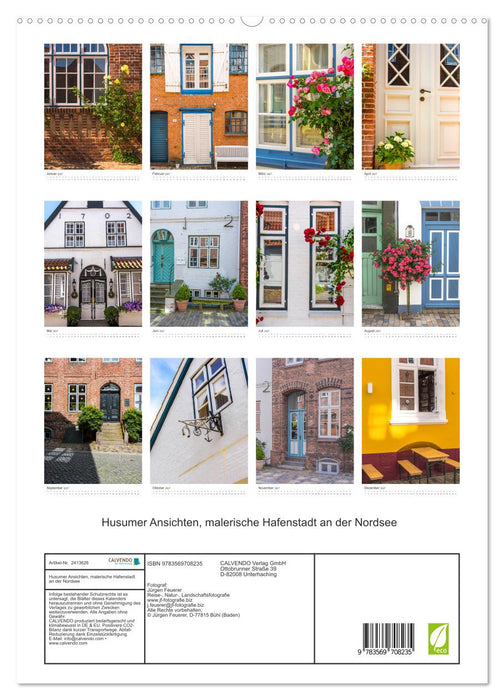 Husumer Ansichten, malerische Hafenstadt an der Nordsee (CALVENDO Premium Wandkalender 2027)