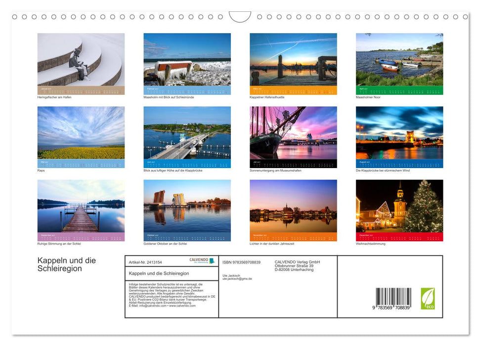 Kappeln und die Schleiregion (CALVENDO Wandkalender 2027)