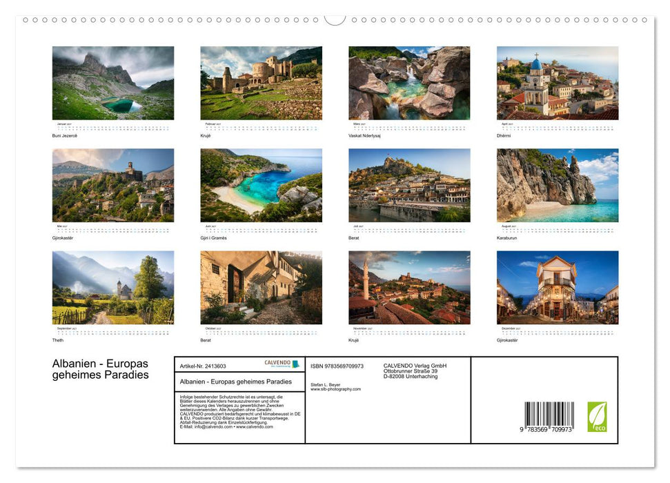Albanien - Europas geheimes Paradies (CALVENDO Premium Wandkalender 2027)