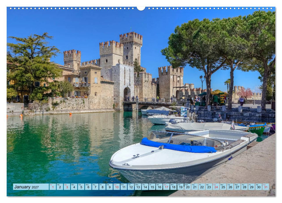 Lake Garda Mediterranean oasis in Northern Italy (CALVENDO Premium-Calendar 2027)