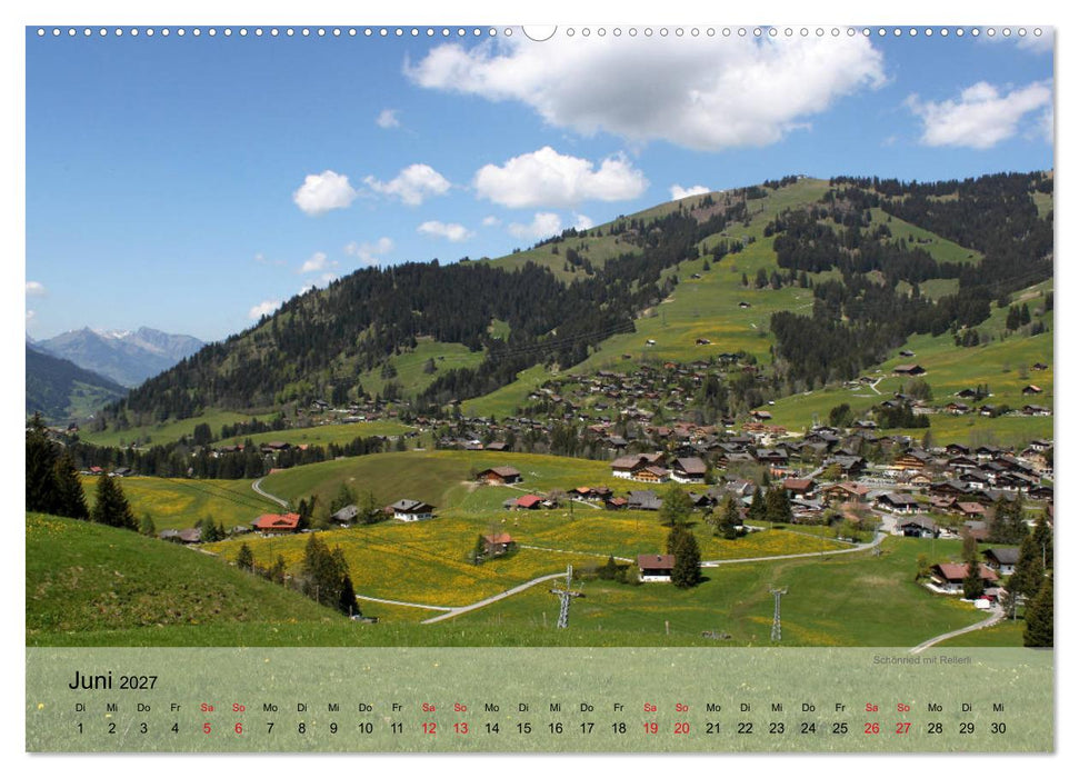 Saanenland. Ein Kalender aus dem Berner Oberland (CALVENDO Wandkalender 2027)
