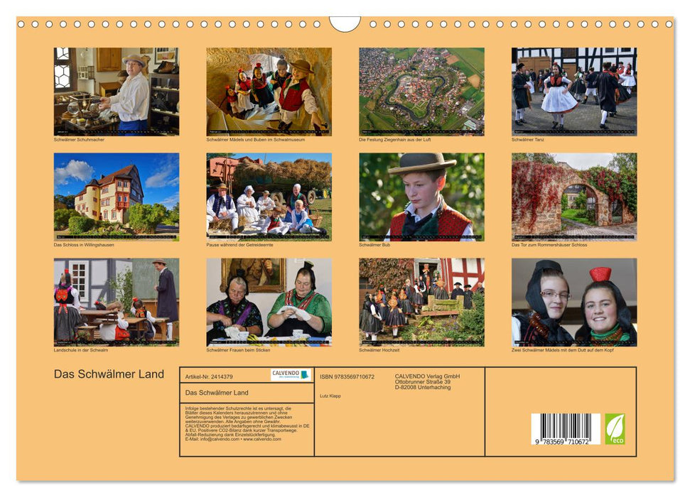 Das Schwälmer Land (CALVENDO Wandkalender 2027)