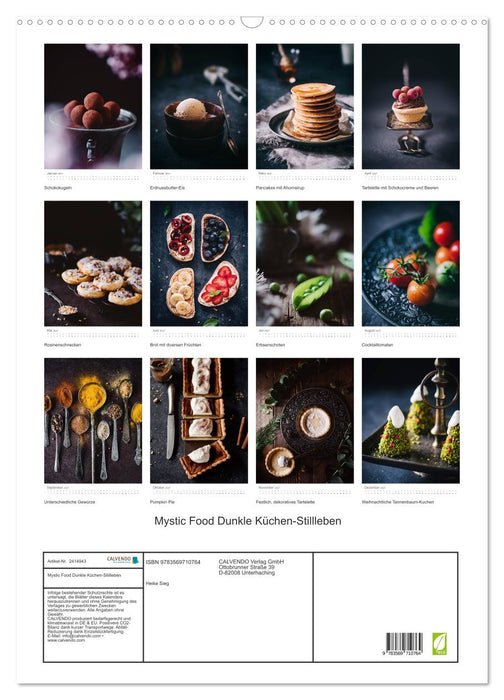 Mystic Food Dunkle Küchen-Stillleben (CALVENDO Wandkalender 2027)