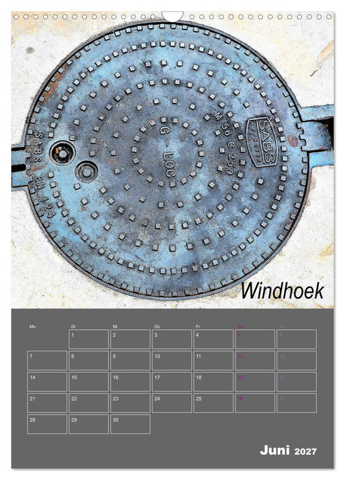 Faszination Kanaldeckel (CALVENDO Wandkalender 2027)