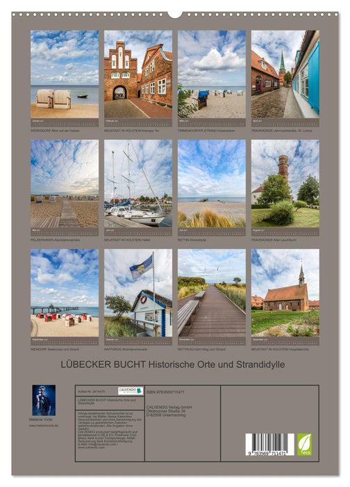 LÜBECKER BUCHT Historische Orte und Strandidylle (CALVENDO Premium Wandkalender 2027)