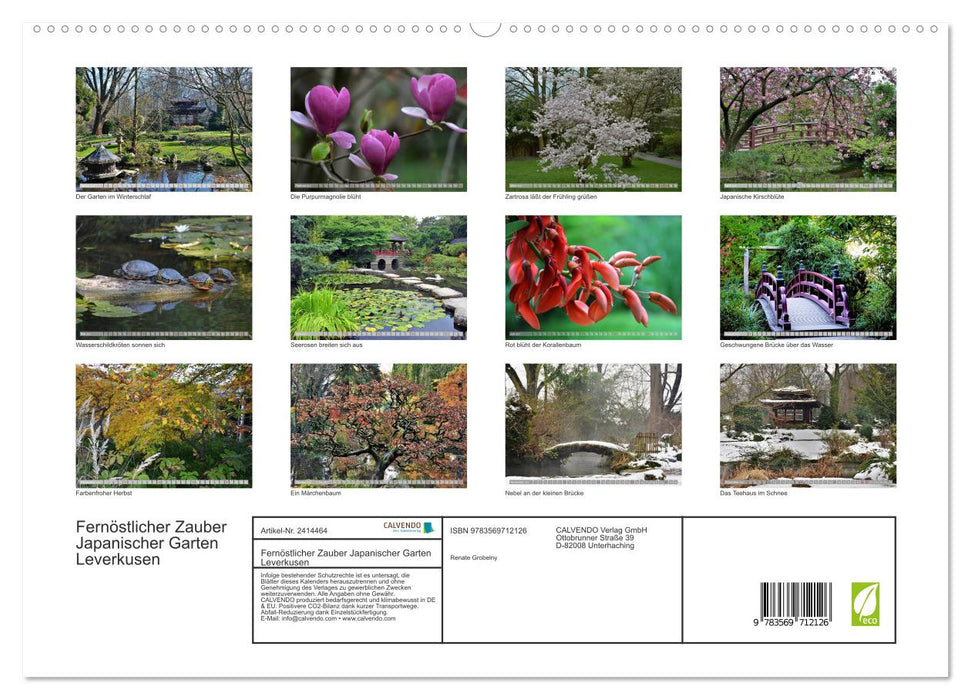 Fernöstlicher Zauber Japanischer Garten Leverkusen (CALVENDO Premium Wandkalender 2027)