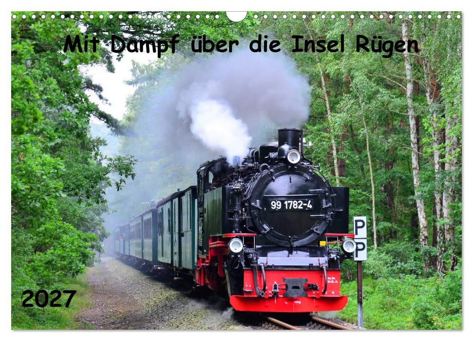 Mit Dampf über die Insel Rügen (CALVENDO Wandkalender 2027)