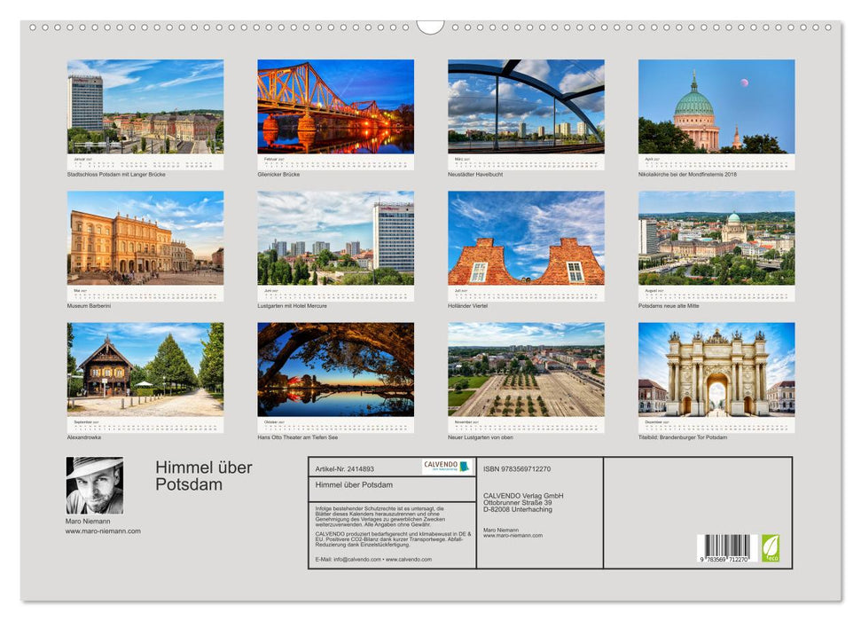 Himmel über Potsdam (CALVENDO Wandkalender 2027)