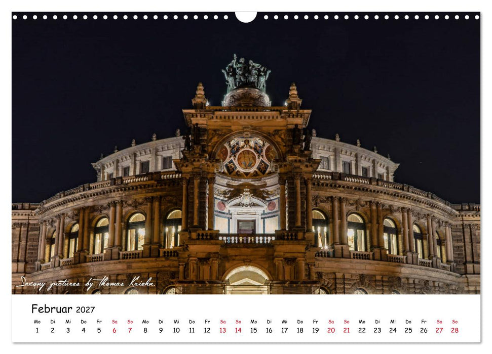 Dresden 2027 - Saxony Pictures by Thomas Kriehn (CALVENDO Wandkalender 2027)