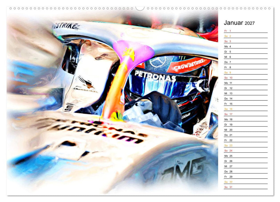 Cockpit, Helm und Halo (CALVENDO Wandkalender 2027)
